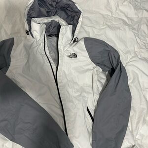 White and grey north face